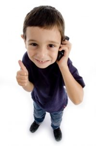 Child on mobile phone