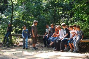 Teenage Boys Alone on Forest Trip