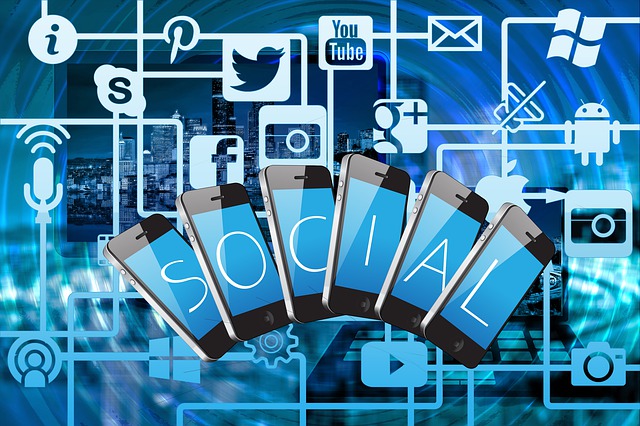 Social Medias shown on mobile phones