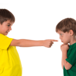 two boys arguing